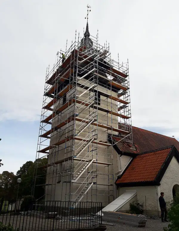 Renoveringsarbeten på uppdrag av Svenska Kyrkan